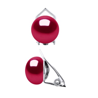 Earrings Real Cultured Freshwater Pearls Button 9-10 mm