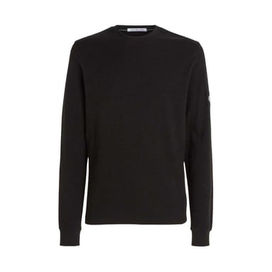 Calvin Klein Mens Waffle Long-Sleeved Top (Black)