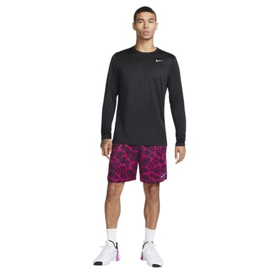 Nike Mens Legend Regular Long-Sleeved T-Shirt (Black/Silver)