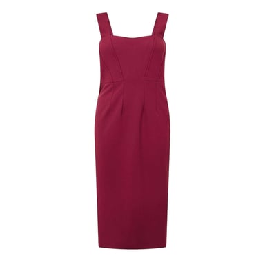Boss Womens/Ladies Dizena Sweetheart Midi Dress (Dark Red)