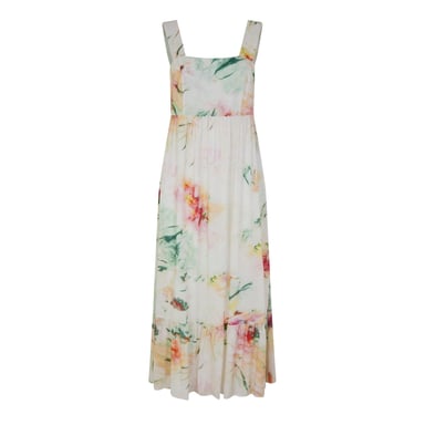 Boss Womens/Ladies Floral Square Neck Maxi Dress (Brown)