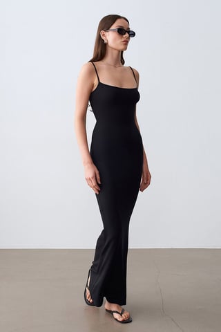 Ribbed Bodycon Maxi Dress