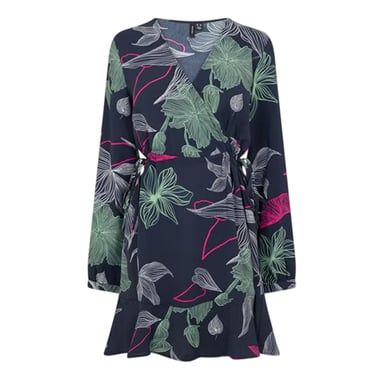 Vero Moda Womens/Ladies Jane Floral Wrap Dress (Black)