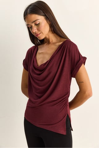 Cowl Neck Drape Blouse