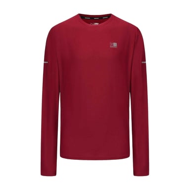 Karrimor Mens Reflective Detail Long-Sleeved T-Shirt (Berry)
