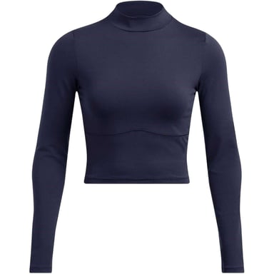 Under Armour Womens/Ladies Meridian Mock Neck Slim T-Shirt (Blue)