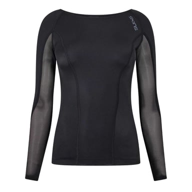 Skins Womens/Ladies Long-Sleeved Base Layer Top (Black)