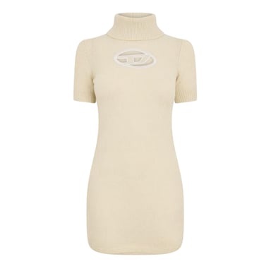 Diesel Womens/Ladies Argaret Turtle Neck Bodycon Mini Dress (Silver Green)