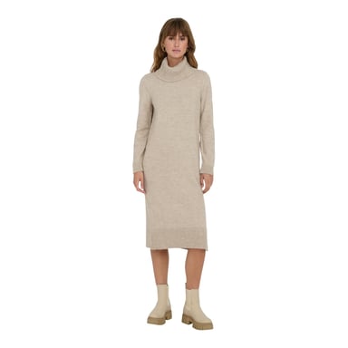 Only Womens/Ladies Cowl Neck Sweater Dress (Pumice Stone)
