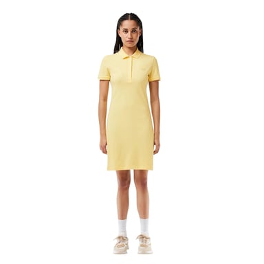 Lacoste Womens/Ladies Collared Polo Shirt Dress (Yellow)