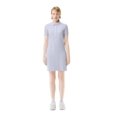 Lacoste Womens/Ladies Collared Polo Shirt Dress (Light Blue)