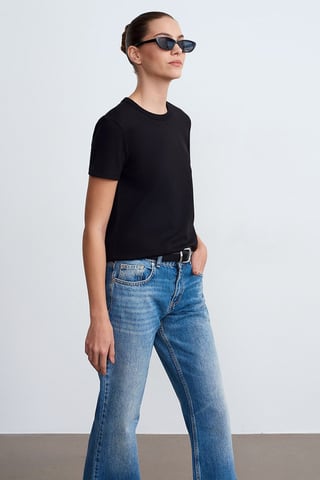 Dam Solid Crew Neck T-shirt