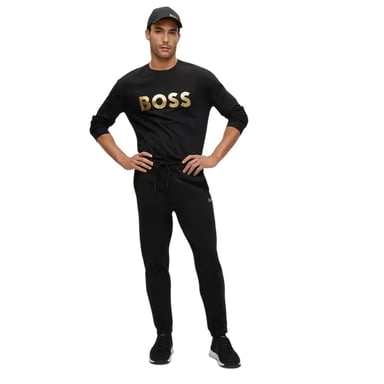 Boss Mens Pete G Waffle Joggers (Black)