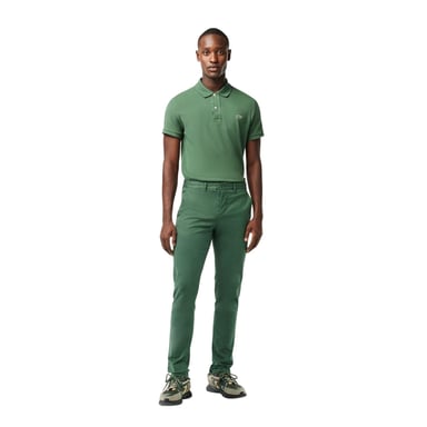 Lacoste Mens Organic Cotton Slim Chinos (Sequoia Green)