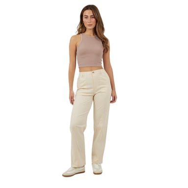 Brave Soul Womens/Ladies High Rise Combat Trousers (Cream)