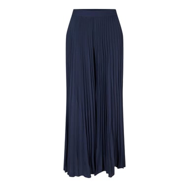 Ted Baker Womens/Ladies Satin Pleated Wide Leg Trousers (Dark Blue)