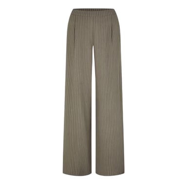 Biba Womens/Ladies Vertical Stripe Wide Leg Trousers (Khaki Green)