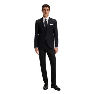 Boss Mens H-Genius Virgin Wool Trousers (Black)