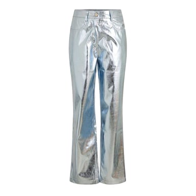 AmyLynn Womens/Ladies Metallic Regular Trousers (Blue)