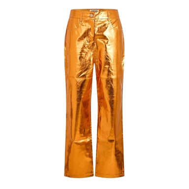 AmyLynn Womens/Ladies Metallic Trousers (Orange)