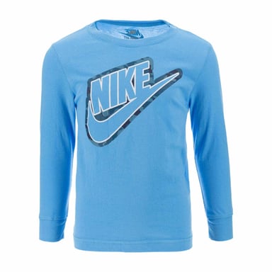 Nike Childrens/Kids Outline Camo Long-Sleeved T-Shirt (University Blue)