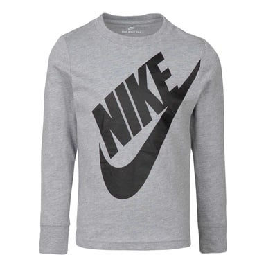 Nike Childrens/Kids Futura Oversized Logo Long-Sleeved T-Shirt (Dark Grey)