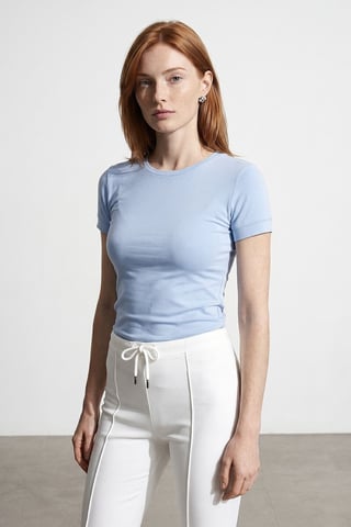 Women's Slim Fit Crew Neck T-Shirt