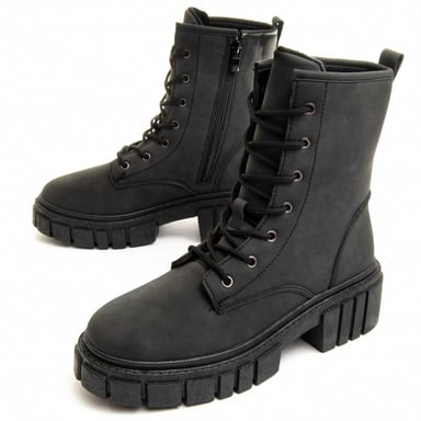 Montevita Platform Boot Militarsuav Black