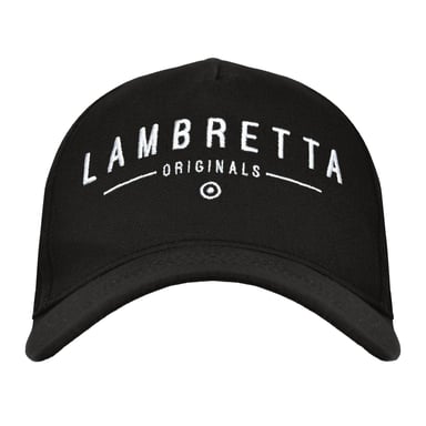 Lambretta Originals Cotton Blend Baseball Cap (Black)