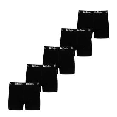 Lee Cooper Mens Cooper Essential Boxer Shorts (Pack of 5) (Black)