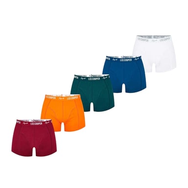 Lee Cooper Mens Cooper Essential Boxer Shorts (Pack of 5) (Brights)
