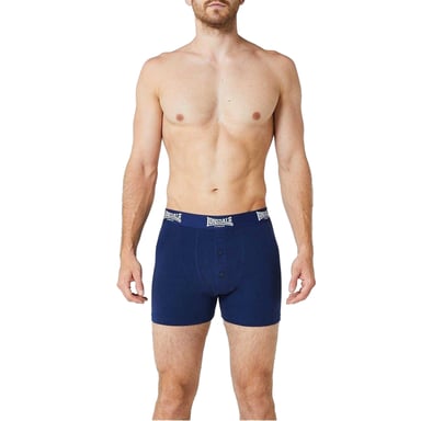 Lonsdale Mens Boxer Shorts (Pack of 2) (Navy)