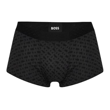 Boss Mens Monogram Elasticated Boxer Shorts (Pack of 3) (Black)