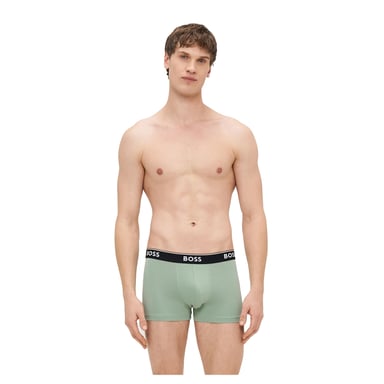 Boss Mens Bodywear Logo Boxer Shorts (Pack of 3) (Black/Grey/Green)