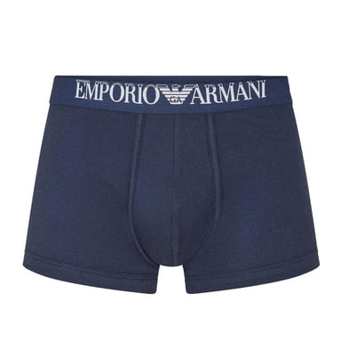 Emporio Armani Mens Cotton Boxer Briefs (Navy/White)