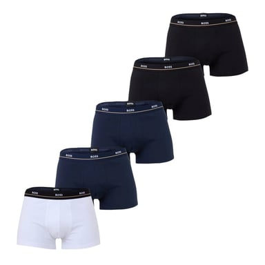 Boss Mens Plain Boxer Shorts (Pack of 5) (White)
