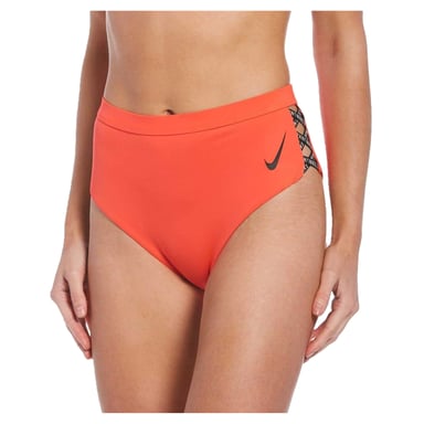 Nike Womens/Ladies High Waist Bikini Bottoms (Bright Crimson)