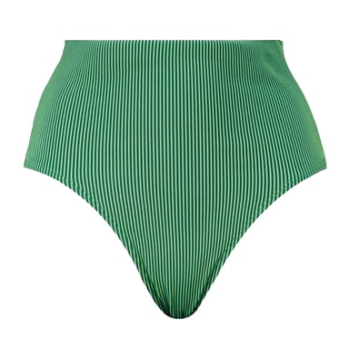 Puma Womens/Ladies Stripe High Waist Bikini Bottoms (Green)