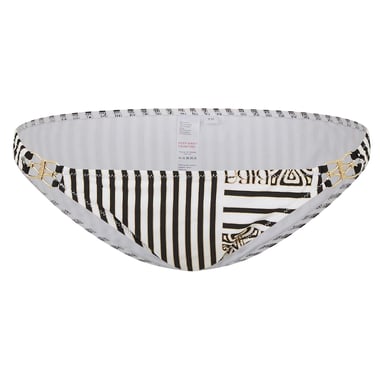 Biba Womens/Ladies Kayla Stripe Mid Rise Bikini Bottoms (White/Black)