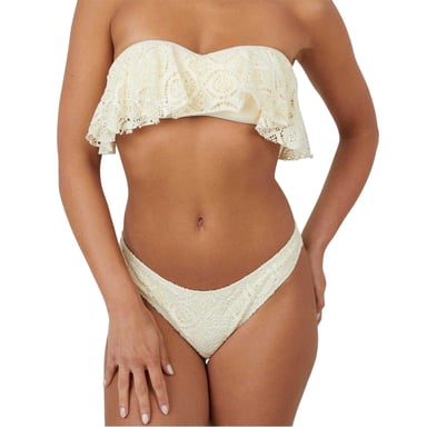 Brave Soul Womens/Ladies Crochet Bikini Bottoms (Yellow)