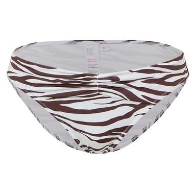 Biba Womens/Ladies Icon Zebra Print Bikini Bottoms (Brown/White)