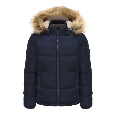 SoulCal Womens/Ladies Bubble Puffer Jacket (Navy)