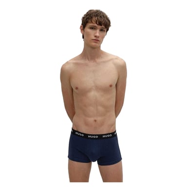 Hugo Mens Cotton Blend Boxer Shorts (Pack of 3) (Navy)