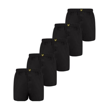 Lyle & Scott Mens Boxer Shorts (Pack of 5) (Black)