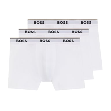 Boss Mens Logo Boxer Briefs (Pack of 3) (White)