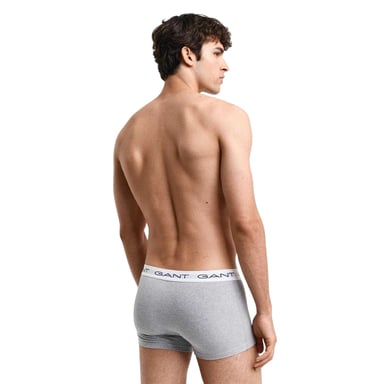 Gant Mens Cotton Blend Slim Boxer Shorts (Pack of 3) (Grey)