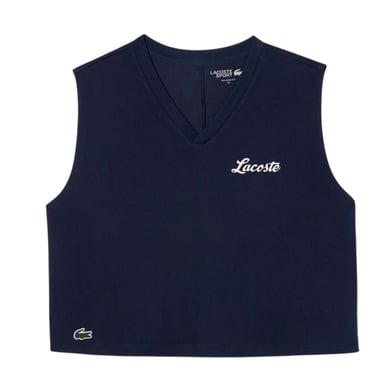 Lacoste Womens/Ladies Sport Relaxed Fit Sleeveless Crop Top (Blue)