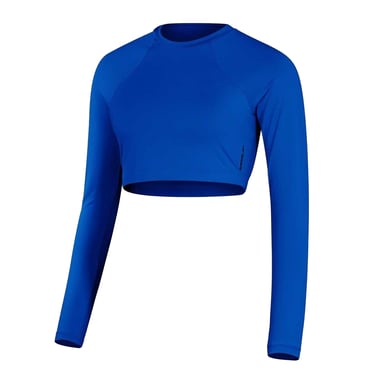Speedo Womens/Ladies Jersey Raglan Athletic Crop Top (Blue)
