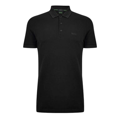 Boss Mens Paddy Contrast Tipped Polo Shirt (Black)