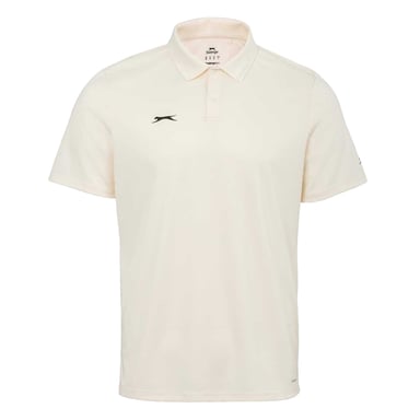 Slazenger Mens 3/4 Sleeve Cricket Polo Shirt (Cream)